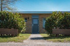 Bungalow mit unserem Eingang